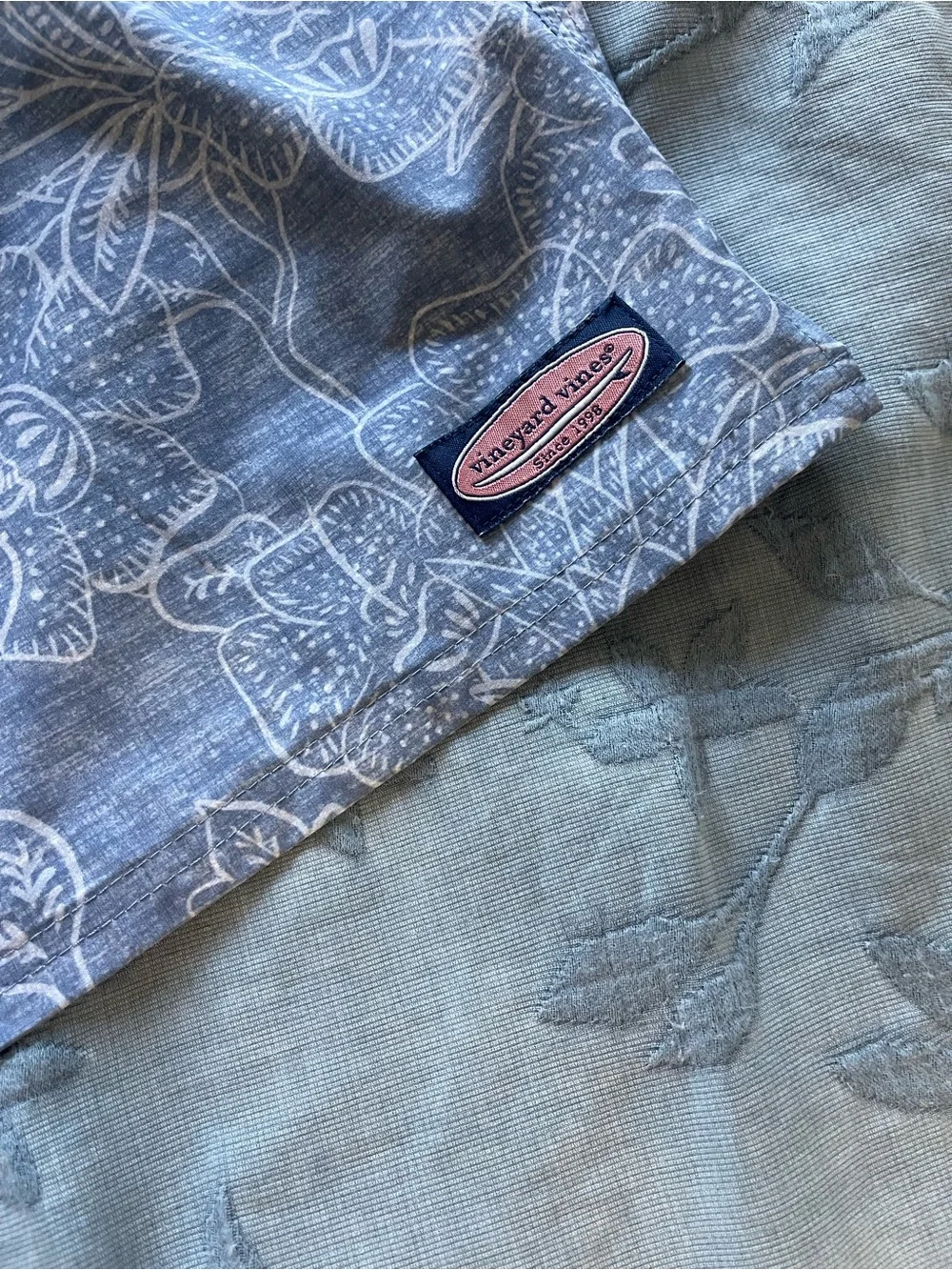 Vineyard Vines Light Blue Floral Swim Shorts